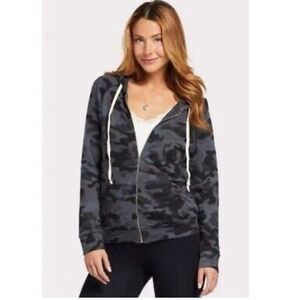 Sundry Camo Zip Up Hoodie